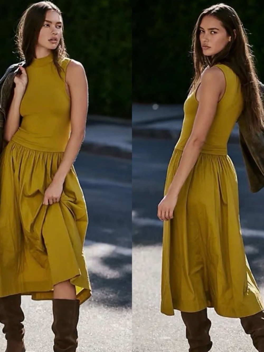 Free People Sleeveless Midi Dress NWOT